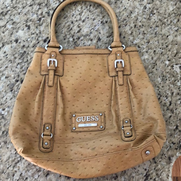 Guess tan handbag never used - Picture 1 of 3